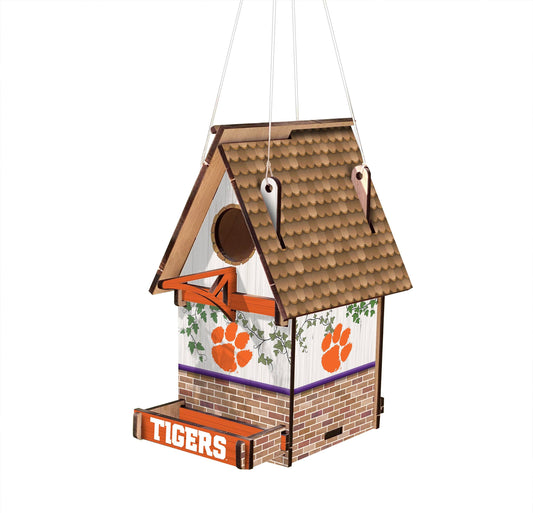 Clemson Tigers Wood Birdhouse by Fan Creations