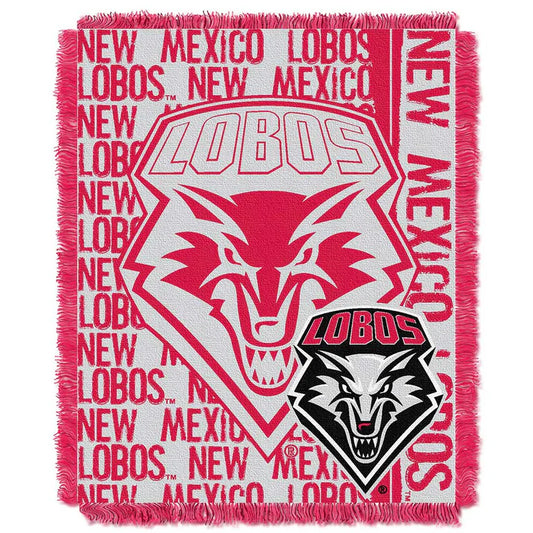 New Mexico Lobos Double Play Jacquard Throw Blanket by The Northwest Group