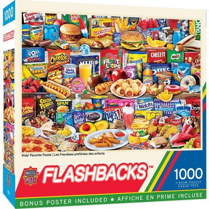 Flashbacks - Kids Favorite Foods 1000 Piece Jigsaw Puzzle by Masterpieces