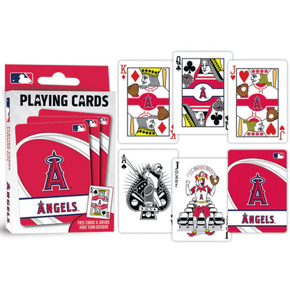 Los Angeles Angels Playing Cards - 54 Card Deck by Masterpieces