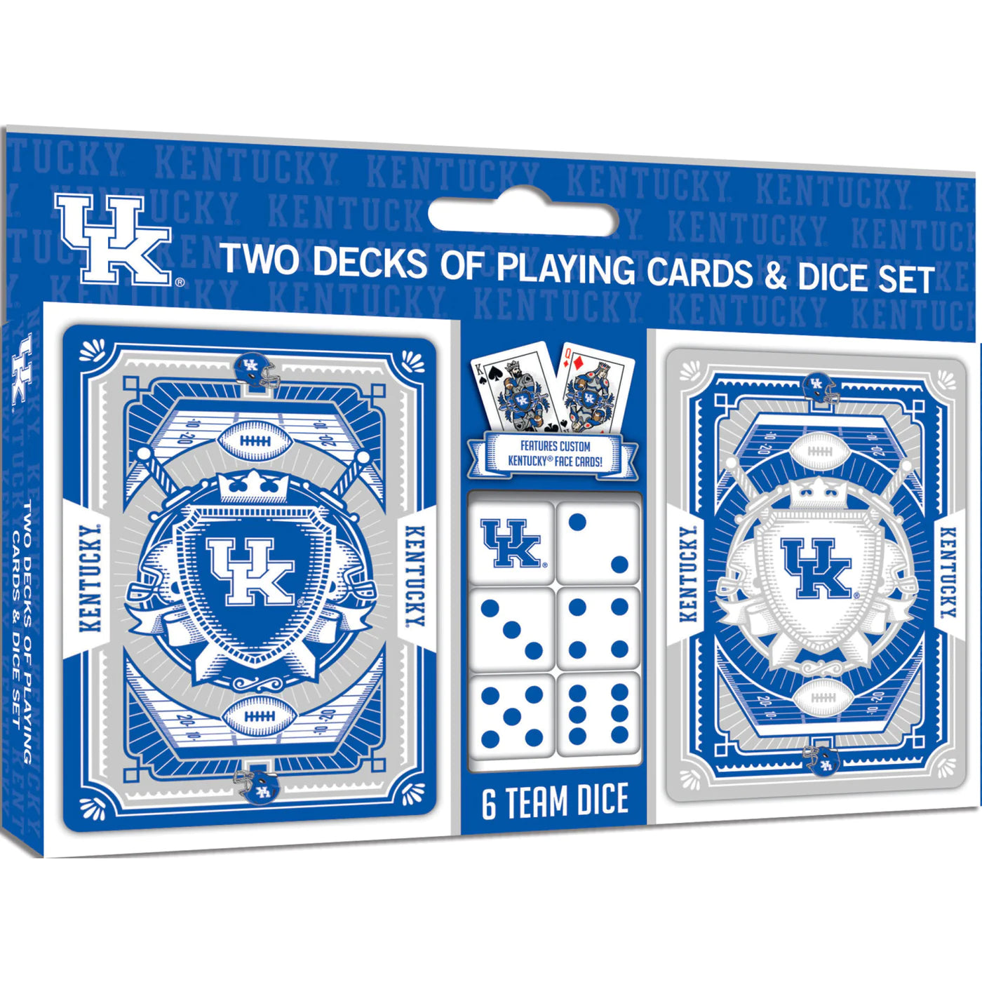 Kentucky Wildcats - 2-Pack Playing Cards & Dice Set by Masterpieces