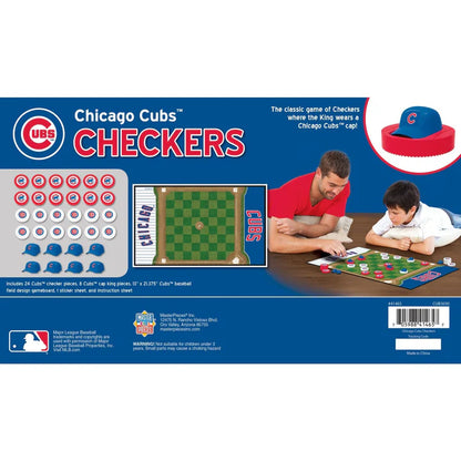 Chicago Cubs Checkers Board Game by Masterpieces