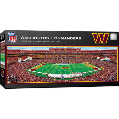 Washington Commanders 1000-Piece Panoramic Jigsaw Puzzle, brand new, measures 13" x 39", made by Masterpieces.