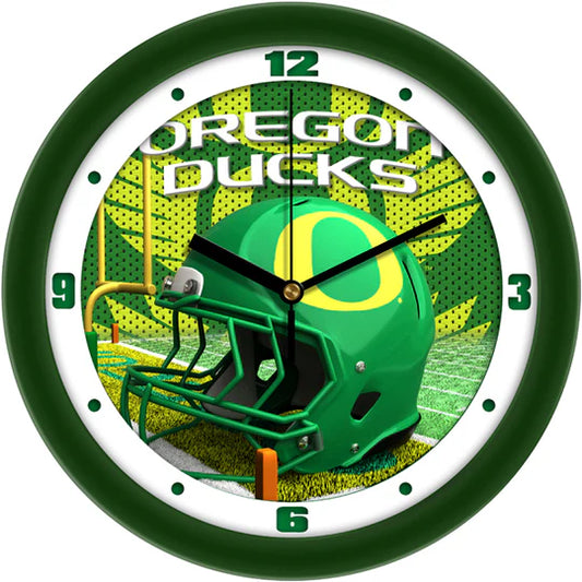 Oregon Ducks 11.5" Football Helmet Design Wall Clock by Suntime