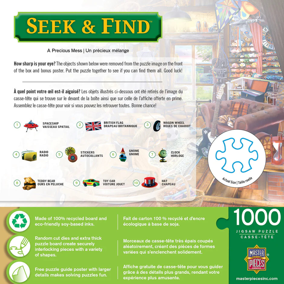 Seek & Find - A Precious Mess 1000 Piece Jigsaw Puzzle by Masterpieces