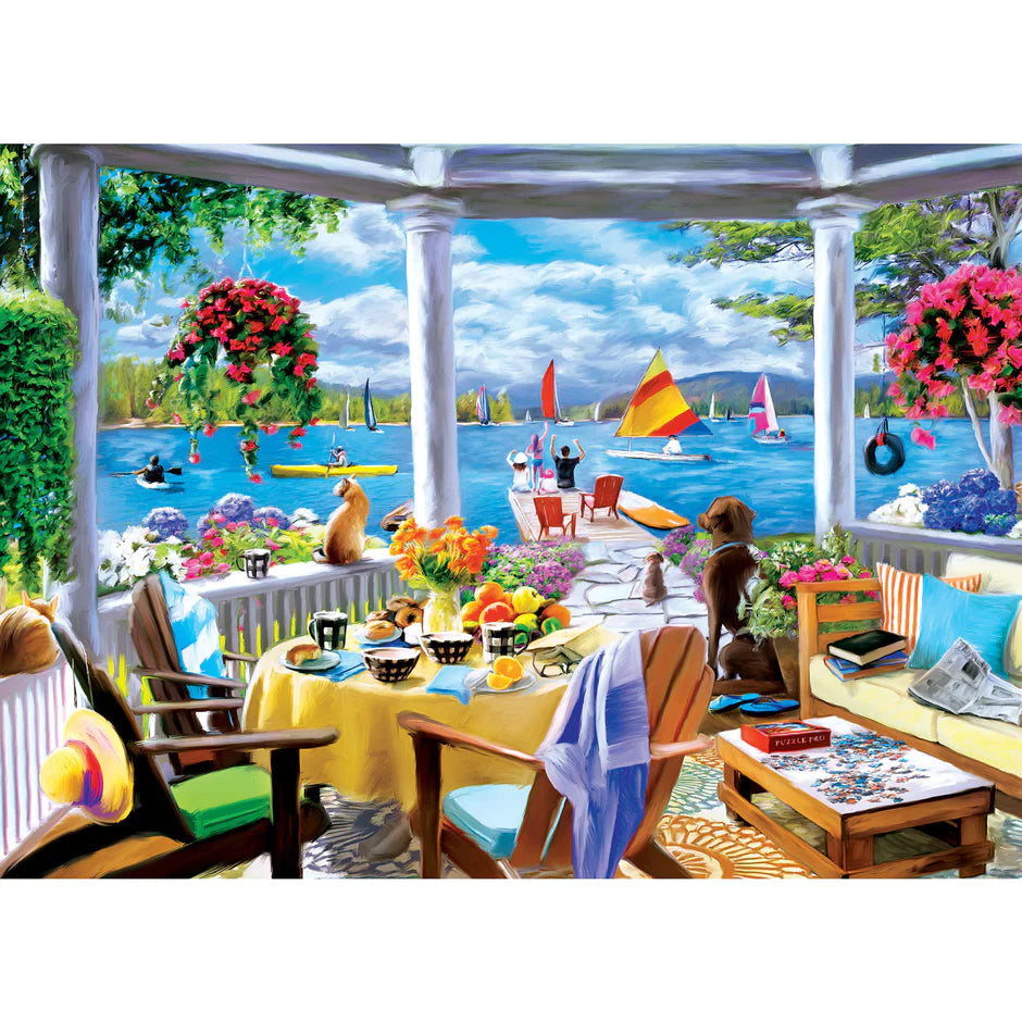Belle Vue - Seaside Dining View 1000 Piece Jigsaw Puzzle by Masterpieces
