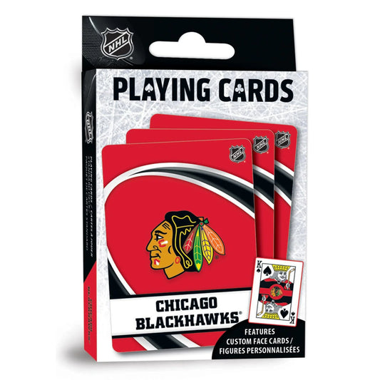 Chicago Blackhawks Playing Cards - 54 Card Deck by Masterpieces