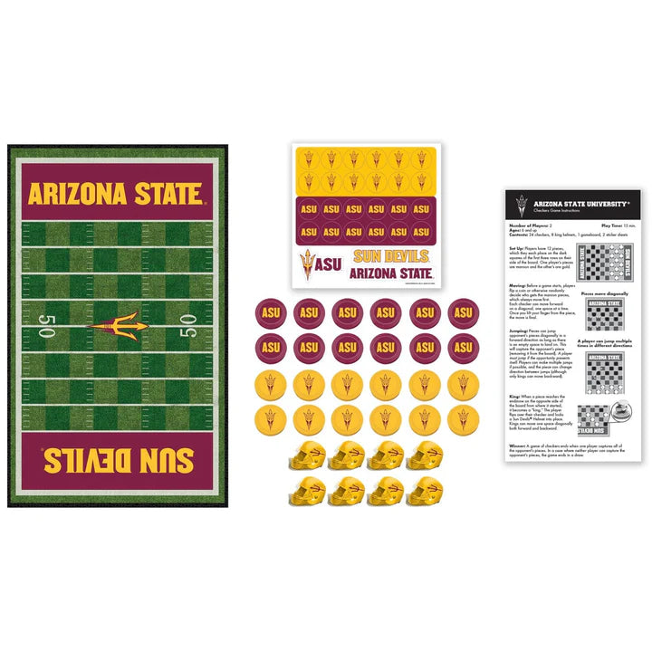 Arizona State Sun Devils Checkers Board Game by Masterpieces
