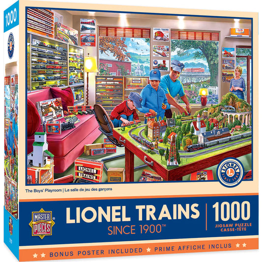 Lionel - The Boy's Playroom 1000 Piece Jigsaw Puzzle by Masterpieces