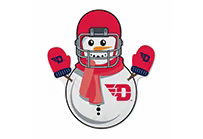 Dayton Flyers Snowman Shape Cut Pennant by Rico