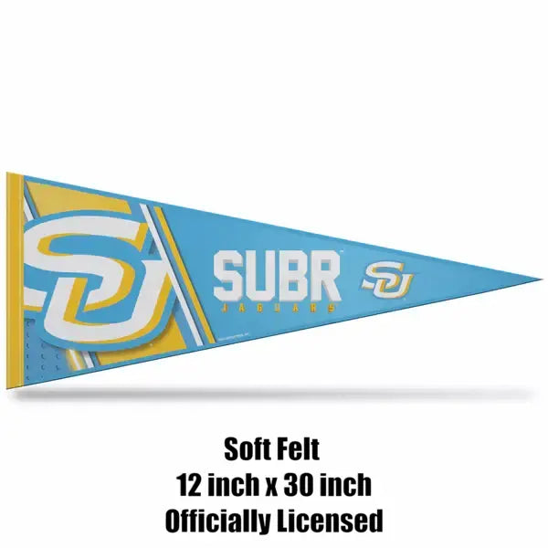Southern Jaguars soft felt NCAA pennant with specifications