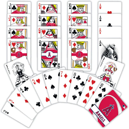 Los Angeles Angels Playing Cards - 54 Card Deck by Masterpieces