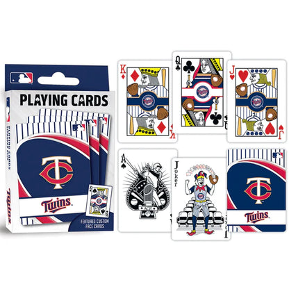 Minnesota Twins Playing Cards - 54 Card Deck by Masterpieces