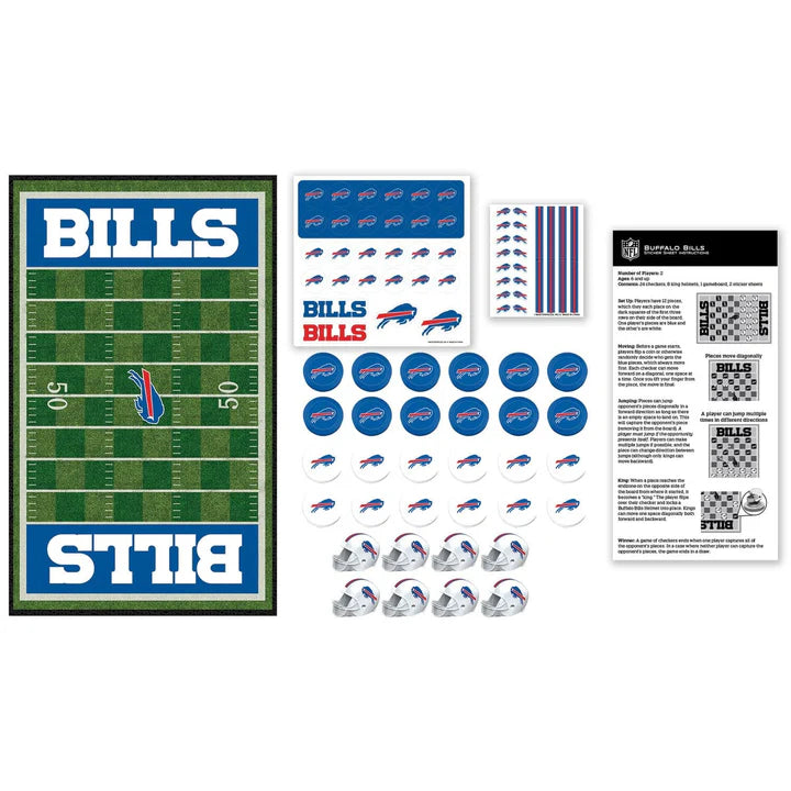 Buffalo Bills Checkers Board Game by Masterpieces