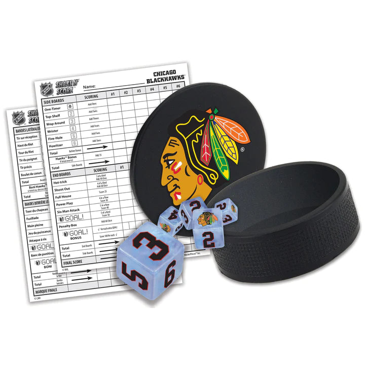 Chicago Blackhawks Shake n Score Dice Game by MasterPieces