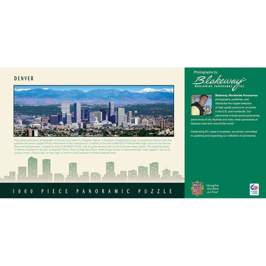 Denver 1000 Piece Panoramic Jigsaw Puzzle by Masterpieces