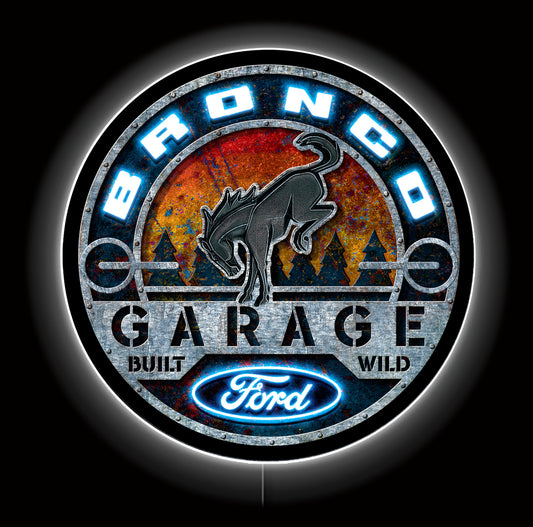 Ford Bronco 23" Round LED Sign