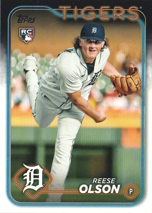 2024 Topps #308 Reese Olson RC - Baseball Card {NM-MT}