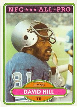 1980 Topps #295 David Hill AP - Football Card NM