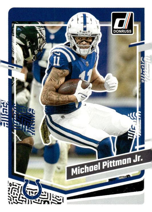2023 Donruss #129 Michael Pittman Jr. - Football Card {NM-MT} - Front