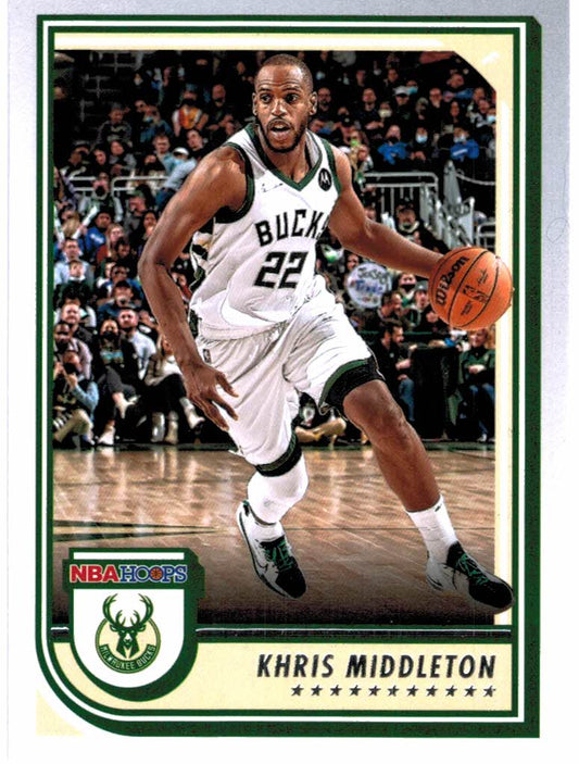 2022-23 Hoops #45 Khris Middleton - Basketball Card NM-MT