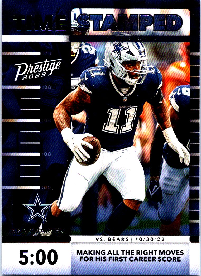 2023 Prestige Time Stamped Micah Parsons Football Card #2 in NM-MT condition, featuring the star linebacker in action.