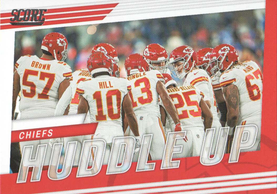 2022 Score Huddle Up #14 Kansas City Chiefs - Football Card {NM-MT}