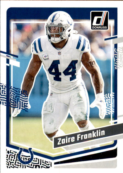 2023 Donruss #132 Zaire Franklin - Indianapolis Colts Football Card {NM-MT}