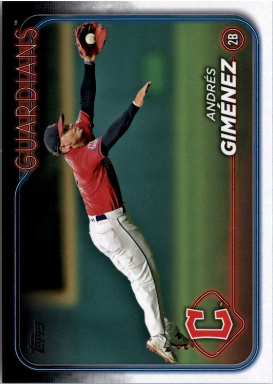 2024 Topps Series 1 Andres Gimenez Baseball Card #289 in NM-MT condition. A must-have for any MLB collector!