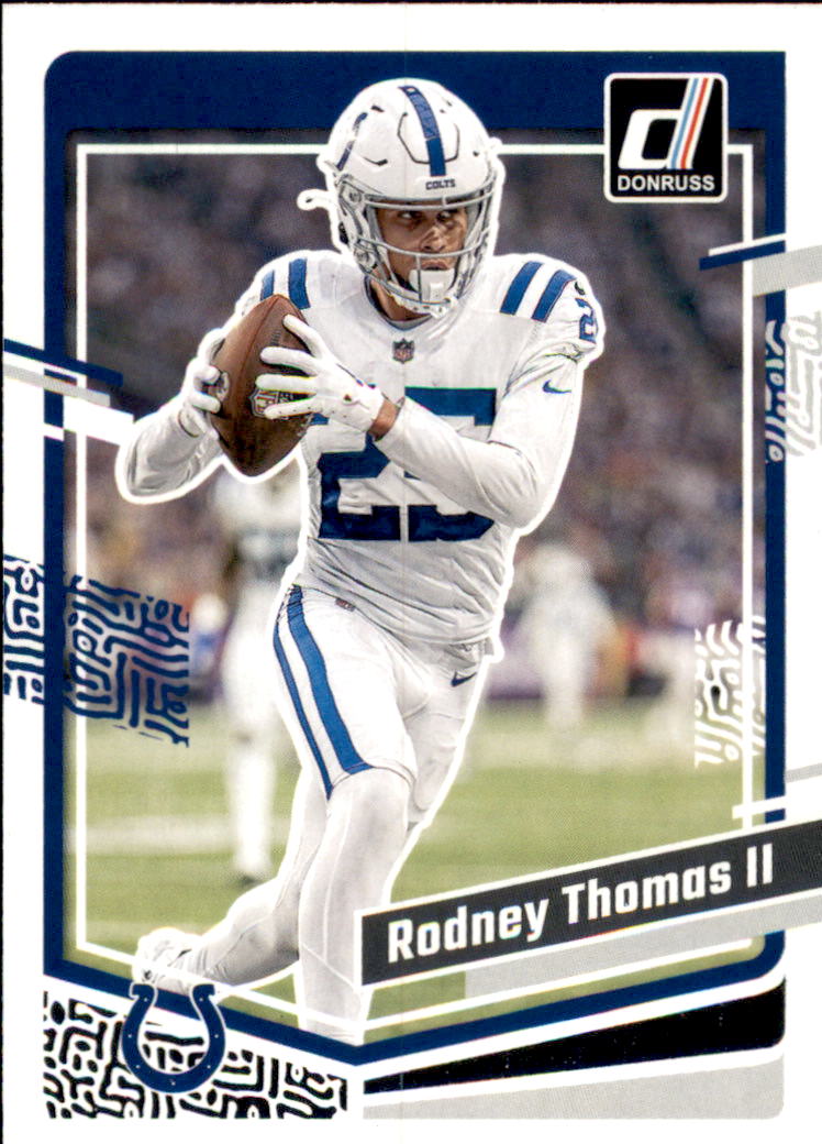 Football card featuring Rodney Thomas II. 