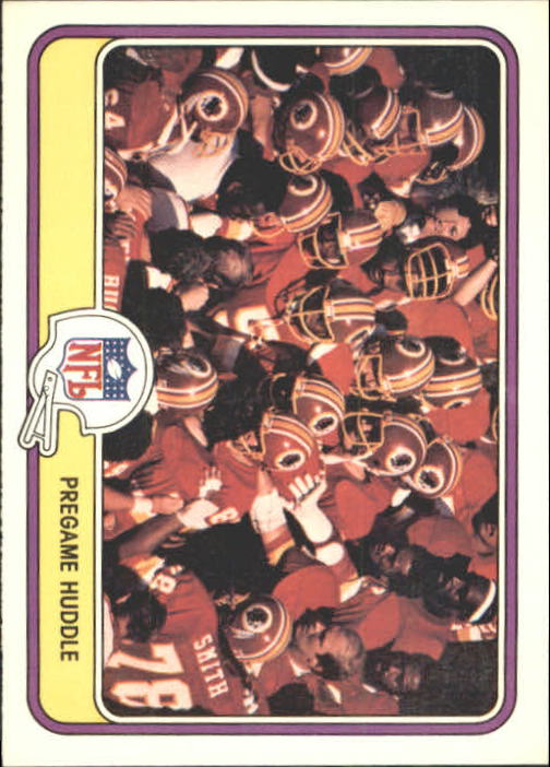 1981 Fleer Team Action #86 Pregame Huddle - Football Card NM-MT