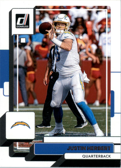 2022 Donruss #294 Justin Herbert - LA Chargers Football Card {NM-MT}