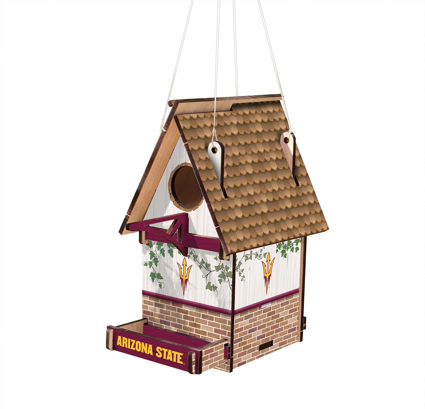 Arizona State Sun Devils Wood Birdhouse by Fan Creations