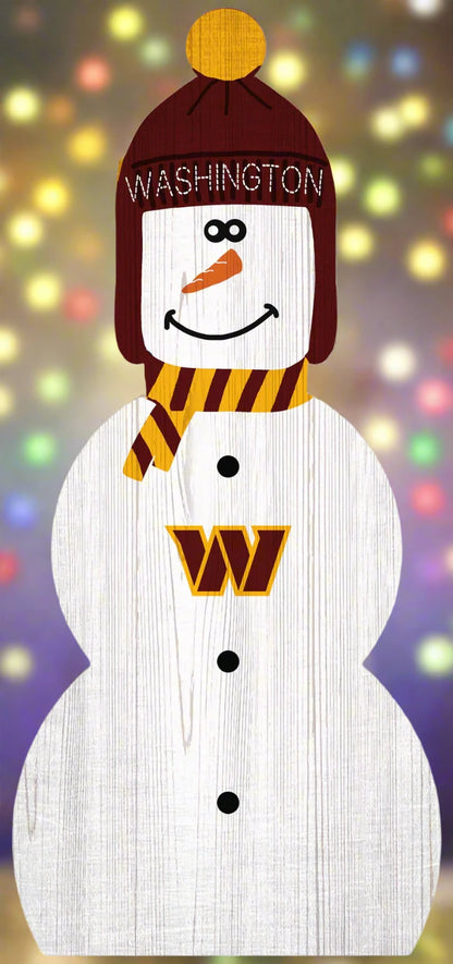 Washington Commanders 31" Snowman Leaner by Fan Creations