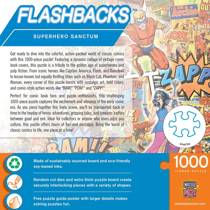 Flashbacks - Superhero Sanctum 1000 Piece Jigsaw Puzzle by Masterpieces