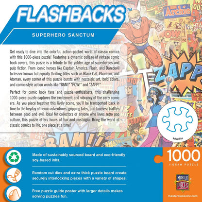 Flashbacks - Superhero Sanctum 1000 Piece Jigsaw Puzzle by Masterpieces