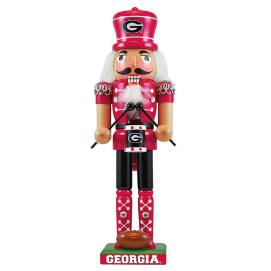 Georgia Bulldogs Collectible 12" Wooden Nutcracker by Masterpieces