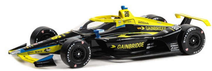 Dallara IndyCar #26 Colton Herta "Gainbridge" Andretti Autosport "NTT IndyCar Series" (2023) 1/18 Diecast Model Car by Greenlight