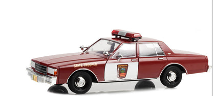 1987 Chevrolet Caprice Burgundy with Burgundy Interior "Minnesota State Trooper" "Fargo" Movie "Artisan Collection" 1/18 Diecast Car by Greenlight