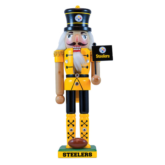Pittsburgh Steelers Collectible 12" Wooden Nutcracker by Masterpieces