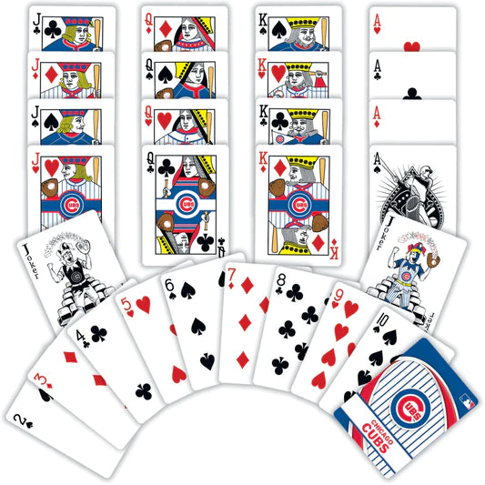 Chicago Cubs Playing Cards - 54 Card Deck Masterpieces