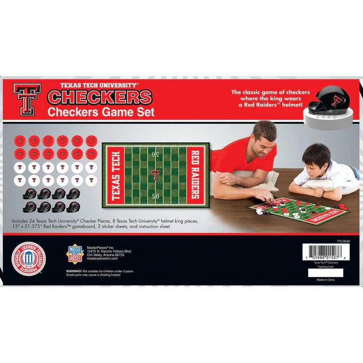 Texas Tech Red Raiders Checkers Board Game by Masterpieces