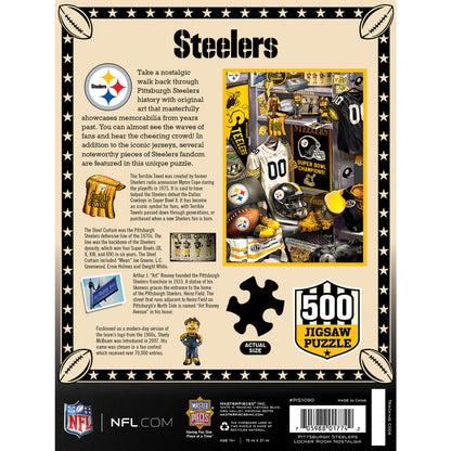 Pittsburgh Steelers - Locker Room 500 Piece Jigsaw Puzzle by Masterpieces