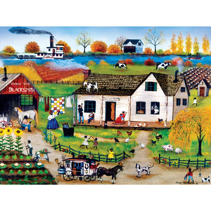 Homegrown - Old Peddler Man 750 Piece Jigsaw Puzzle by Masterpieces