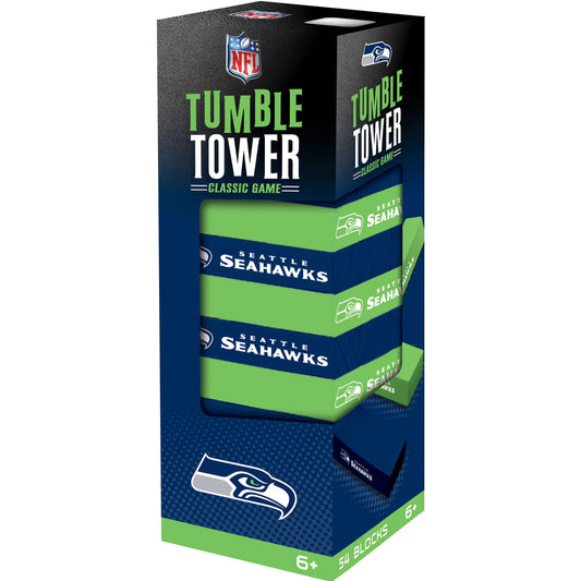 Seattle Seahawks Wood Tumble Tower Game by Masterpieces