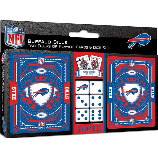 Buffalo Bills - 2-Pack Playing Cards & Dice Set by Masterpieces