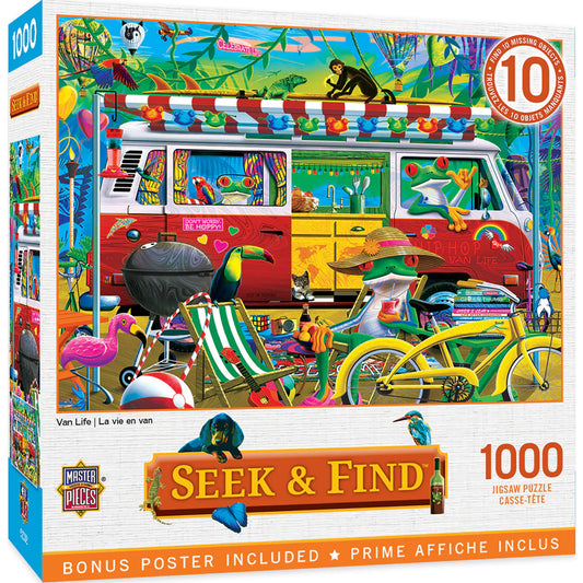 Seek & Find - Van Life 1000 Piece Jigsaw Puzzle by Masterpieces