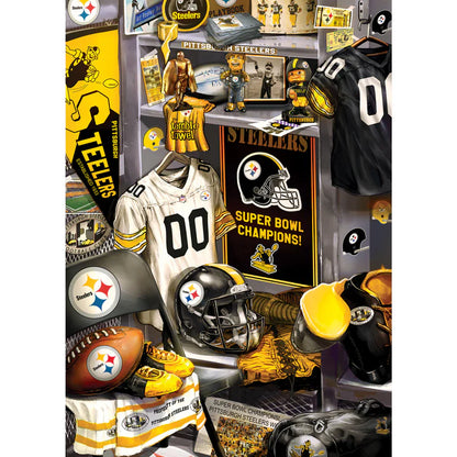 Pittsburgh Steelers - Locker Room 500 Piece Jigsaw Puzzle by Masterpieces