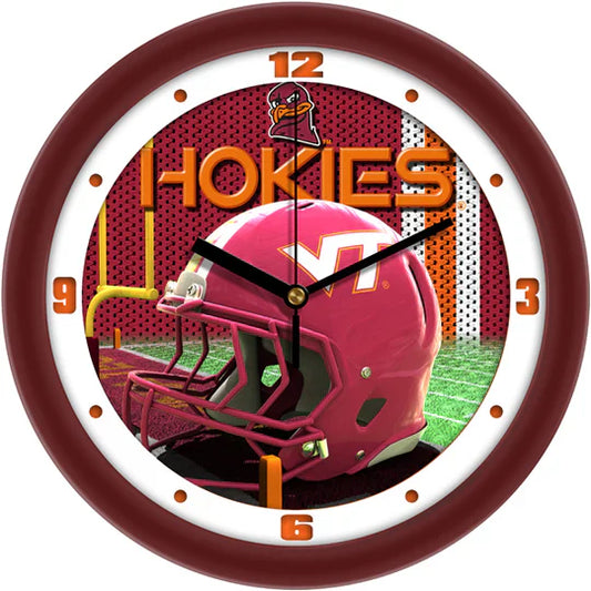 Virginia Tech Hokies 11.5" Football Helmet Design Wall Clock by Suntime