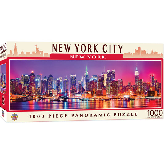 New York City 1000 Piece Panoramic Jigsaw Puzzle by Masterpieces